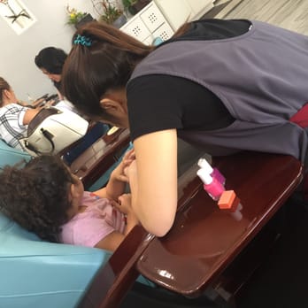 Pearly Nail Spa - Getting my daughters nails painted (hands and feet $10) - Nail Salons Near Me - Azusa, California Pearly Nail Spa - Getting my daughters nails painted (hands and feet $10) - Nail Salons Near Me - Azusa, California