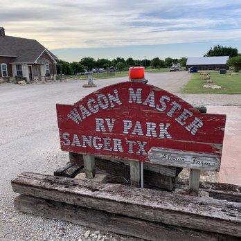 Wagon Master Rv Park - Sign - Campgrounds Near Me - Sanger, Texas Wagon Master Rv Park - Sign - Campgrounds Near Me - Sanger, Texas
