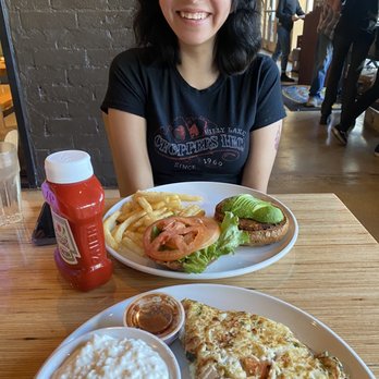 Swamis Cafe - Omelette, cottage cheese, Garden Avocado Burger, fries - Breakfast & Brunch Near Me - Escondido, California Swamis Cafe - Omelette, cottage cheese, Garden Avocado Burger, fries - Breakfast & Brunch Near Me - Escondido, California