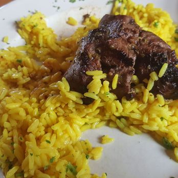 Mediterranean Cafe - Sirloin tips and rice - Mediterranean Near Me - Lexington, South Carolina