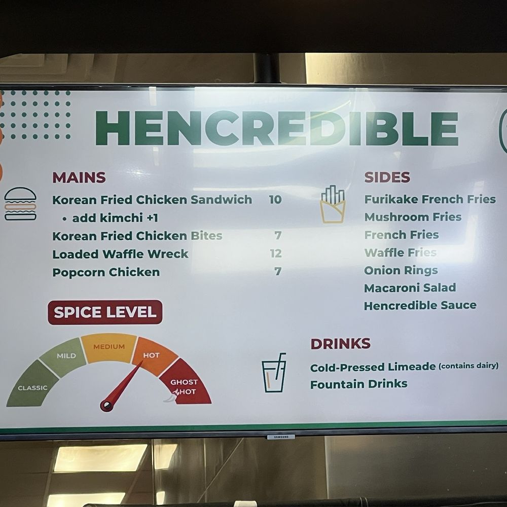 Hencredible - Menu - Sandwiches Near Me - Las Vegas, Nevada Hencredible - Menu - Sandwiches Near Me - Las Vegas, Nevada