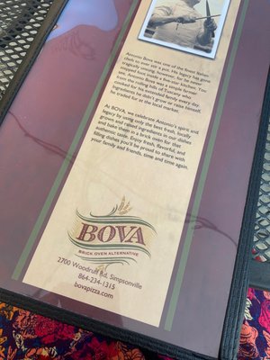 Menu photo 2 Bova Simpsonville, SC Menu photo 2 Bova Simpsonville, SC