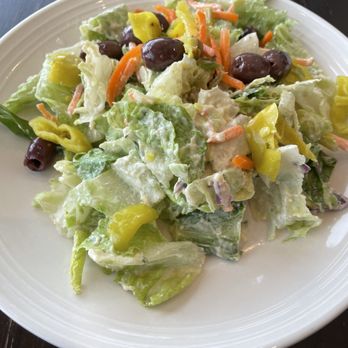 Carrabba's Italian Grill - Creamy Parmesan cheese salad split - Italian Near Me - Atlanta, Georgia