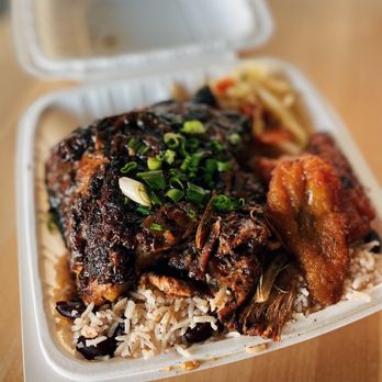Caribbean Gourmet - a closeup of a meal in a styrofoam container - Caribbean Near Me - San Gabriel, California Caribbean Gourmet - a closeup of a meal in a styrofoam container - Caribbean Near Me - San Gabriel, California