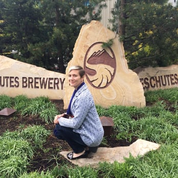 Deschutes Brewery Tasting Room - Me at the entrance - Breweries Near Me - Bend, Oregon Deschutes Brewery Tasting Room - Me at the entrance - Breweries Near Me - Bend, Oregon