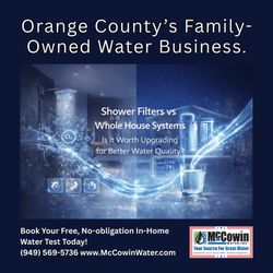 McCowin Water - Shower filters only do so much. See if a whole-house system is right for your family. Book your free in-home water test today!