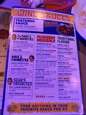 Menu photo 3 Pluckers Wing Bar - Brooks San Antonio, TX