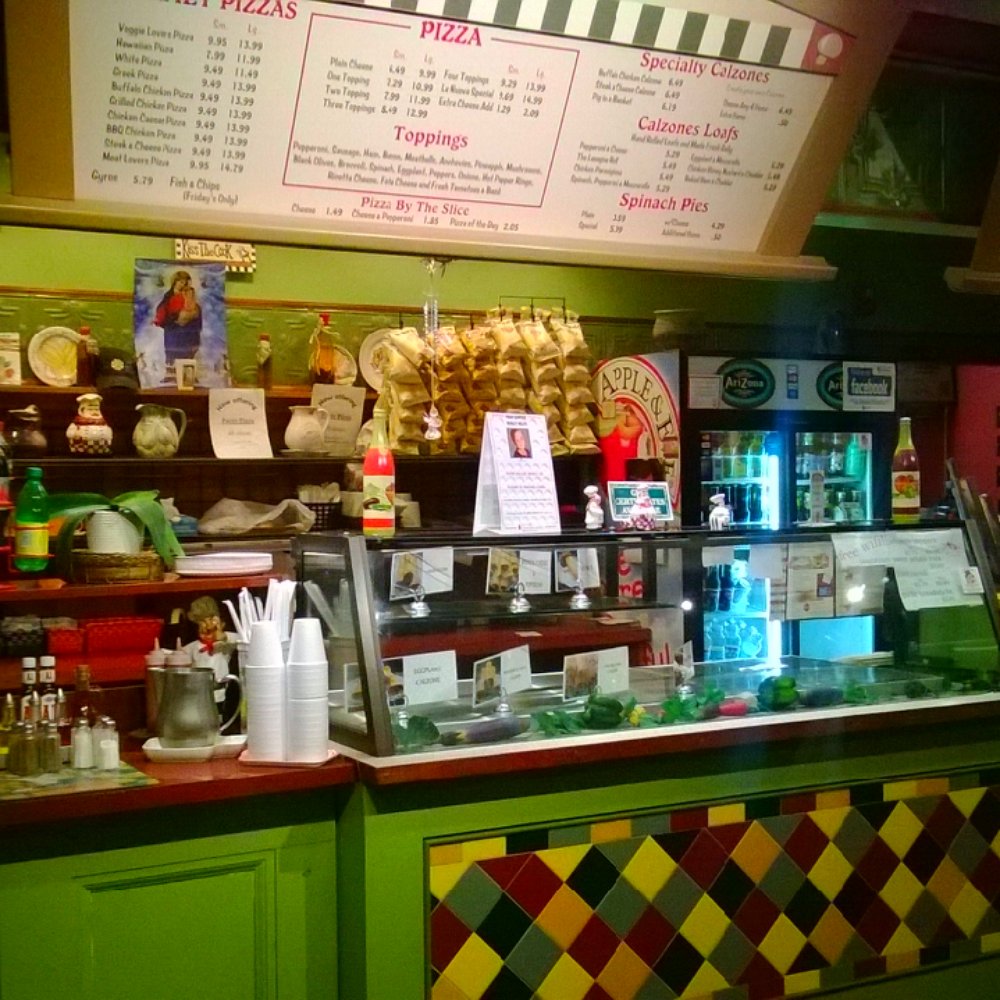 the counter and menu