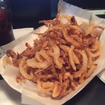 Jackson Street Pub - Yummy onion rings! Dip them in cheese! - Bars Near Me - Macomb, Illinois
