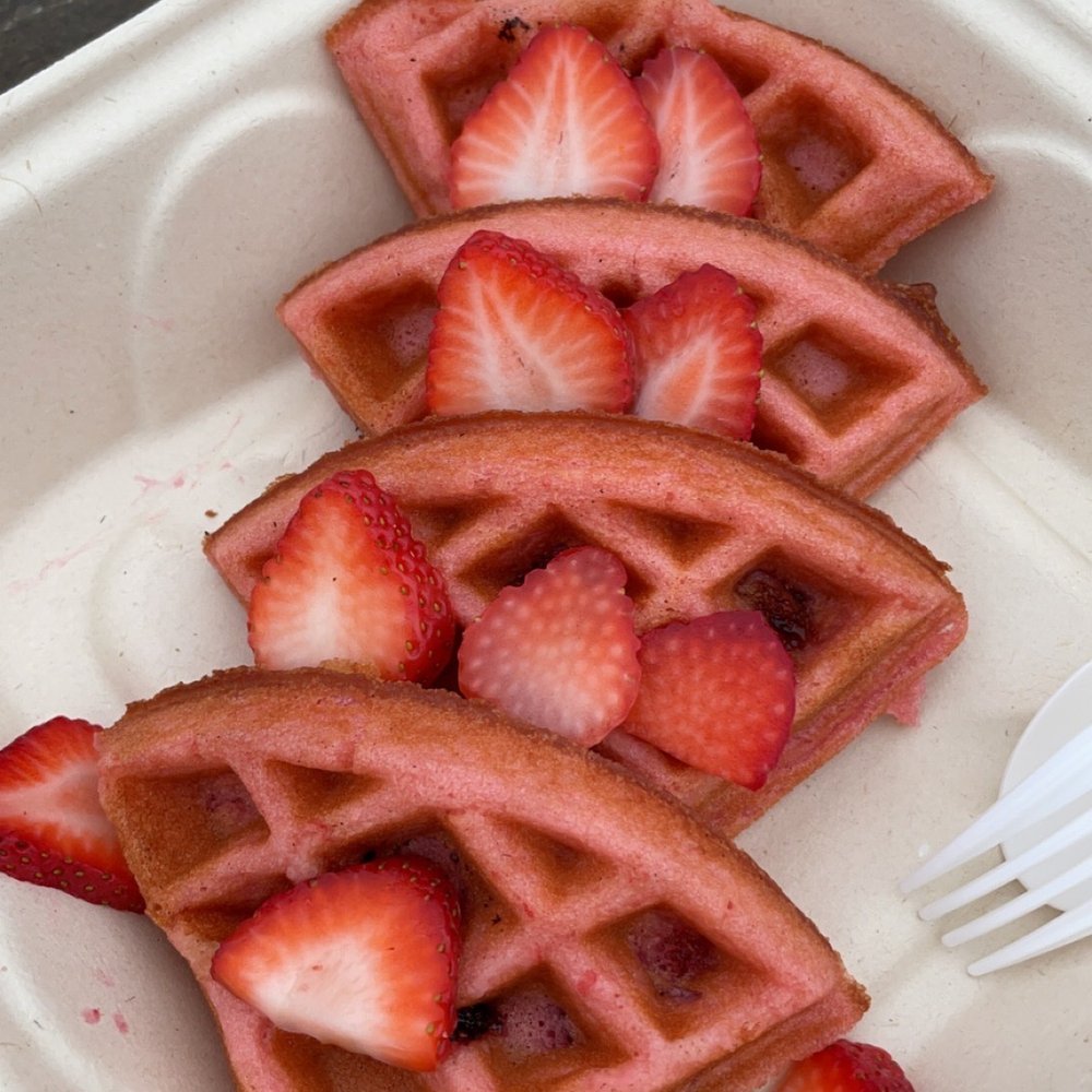 SPRO - Strawberry Guava Mochi Waffle - Coffee & Tea Near Me - San Francisco, California SPRO - Strawberry Guava Mochi Waffle - Coffee & Tea Near Me - San Francisco, California