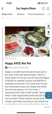 Happy AYCE Hot Pot 开心火锅 by null