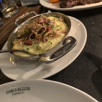 Stone & Webster Chophouse - Mashed potatoes with bacon and onions - Steakhouses Near Me - Savannah, Georgia Stone & Webster Chophouse - Mashed potatoes with bacon and onions - Steakhouses Near Me - Savannah, Georgia