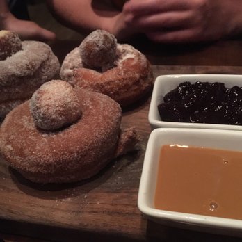 Haven Craft Kitchen + Bar - Donut with blackberry jam and dulce de leche sauce - New American Near Me - Orange, California