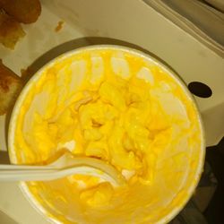Bush's Chicken - Trying to for myself to eat what I paid for. Mac & Cheese