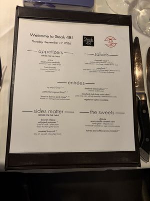 Menu photo 1 Steak 48 Chicago, IL Menu photo 1 Steak 48 Chicago, IL