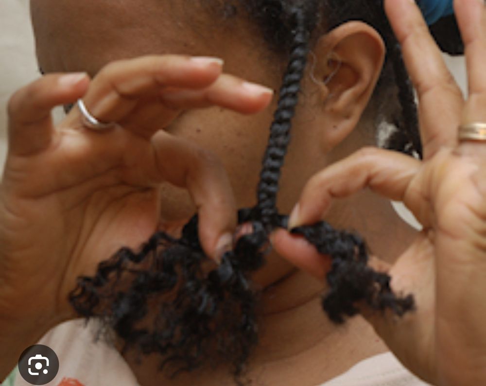 Hair braiding removal at your place Logo