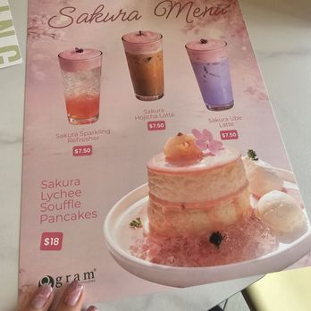 Gram Cafe & Pancakes - Sakura menu - Pancakes Near Me - Irvine, California