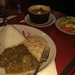 Mi Peru - Seco de cordero (ragoût d'agneau avec haricots blancs et riz)