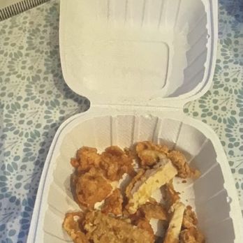 Skippers Pier - This is the scraps of chicken for $16.00 most of it was crispy skin and breading - Seafood Near Me - Deale, Maryland Skippers Pier - This is the scraps of chicken for $16.00 most of it was crispy skin and breading - Seafood Near Me - Deale, Maryland