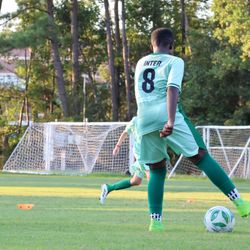 Inter Woodlands FC - Inter Woodlands FC U16 team pushing high standards during evening practice in The Woodlands, Texas.