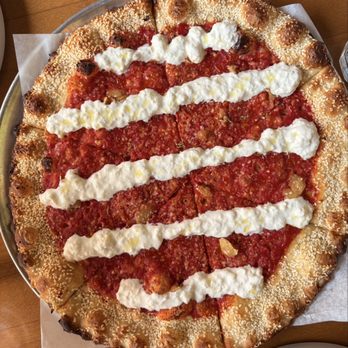Truly Pizza - Simple but tasty tomato with crushed garlic and fresh mozzarella. - Pizza Near Me - Laguna Beach, California