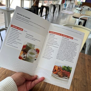 Revelations Cafe - How cool Nutrition Facts book with recipes available in Spanish too. - Breakfast & Brunch Near Me - Lutz, Florida