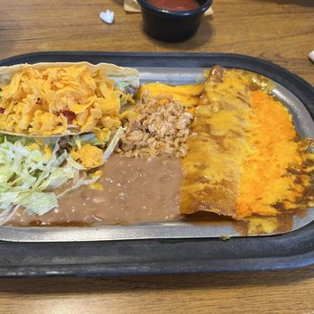La Frontera - Enchilada and taco platter - Mexican Near Me - Amarillo, Texas La Frontera - Enchilada and taco platter - Mexican Near Me - Amarillo, Texas