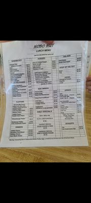 Menu photo 1 Hobo Hut Batesville, IN Menu photo 1 Hobo Hut Batesville, IN