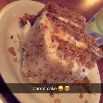 Stonefire Grill - The piece of carrot cake that was free for the birthday boy was so decadent and the 4 of us shared it! - American Near Me - Valencia, California Stonefire Grill - The piece of carrot cake that was free for the birthday boy was so decadent and the 4 of us shared it! - American Near Me - Valencia, California