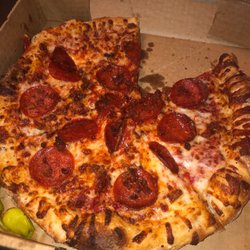 Pizza and Then Some - Pepperoni & bacon pizza.