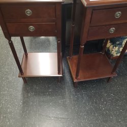 CHKD Thrift Store - These little tables are priced $80 each. Maybe the owner should remember that this is a thrift store and not eBay.
