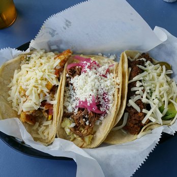 Brazos Tacos - Migas, Austin Morning, Picadillo from left to right - Breakfast & Brunch Near Me - Charlottesville, Virginia
