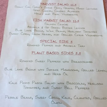 Tender Greens - Seasonal menu. Kinda like pointing out the highlights and "specials" - New American Near Me - Irvine, California