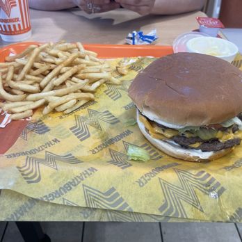 Whataburger - #3 Triple Meat Whataburger Whatameal No Mustard, mayonnaise instead and a Powerade - Burgers Near Me - Scottsdale, Arizona