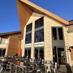 The Boardwalk Bar & Dining - Exterior on a sunny (but ice cold) day