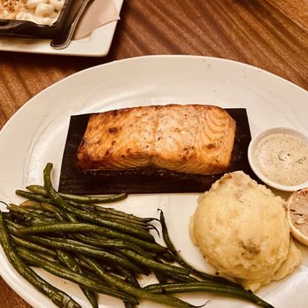 Seasons 52 - Cedar Plank-Roasted Salmon - New American Near Me - Columbia, Maryland Seasons 52 - Cedar Plank-Roasted Salmon - New American Near Me - Columbia, Maryland