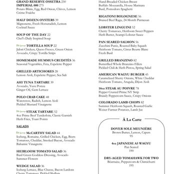 Polo Lounge - Dinner Menu - New American Near Me - Beverly Hills, California Polo Lounge - Dinner Menu - New American Near Me - Beverly Hills, California