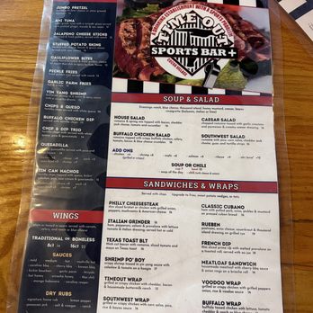Time Out Sports Bar Plus - Menu 1 - Sports Bars Near Me - Cocoa, Florida Time Out Sports Bar Plus - Menu 1 - Sports Bars Near Me - Cocoa, Florida