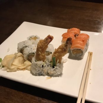 Pacific Spice - Shrimp Tempura Roll and Crunch Roll with salmon - Asian Fusion Near Me - Cumming, Georgia