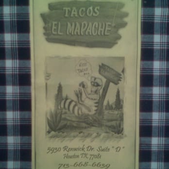 Tacos El Mapache III - a drawing of a tiger - Mexican Near Me - Houston, Texas Tacos El Mapache III - a drawing of a tiger - Mexican Near Me - Houston, Texas