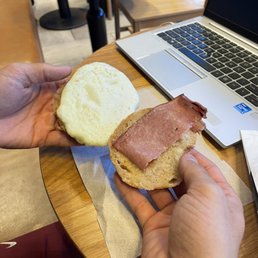 Turkey egg white English muffin