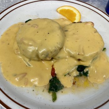 Home Grown - Lynne Stack: salmon patty, fried green tomato, sautéed spinach, roasted tomato, melted pimento cheese - Diners Near Me - Atlanta, Georgia Home Grown - Lynne Stack: salmon patty, fried green tomato, sautéed spinach, roasted tomato, melted pimento cheese - Diners Near Me - Atlanta, Georgia