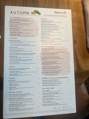Menu photo 2 Seasons 52 Orland Park, IL