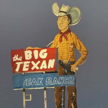 The Big Texan Steak Ranch - Restaurant Sign - Steakhouses Near Me - Amarillo, Texas The Big Texan Steak Ranch - Restaurant Sign - Steakhouses Near Me - Amarillo, Texas