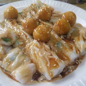 Joe's Steam Rice Roll - Fish balls - Dim Sum Near Me - Flushing, New York