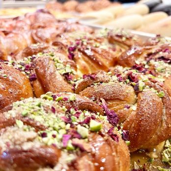 Hi Bakery - Cardamom bun with rose and pistachio - straight fire! - Bakeries Near Me - Los Angeles, California