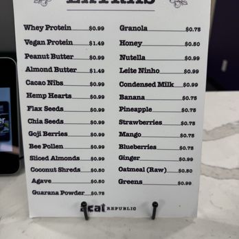 Acai Republic - Extras - Acai Bowls Near Me - Chandler, Arizona