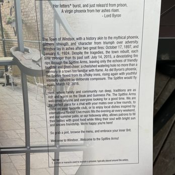 Spitfire Arms Bar and Grill - Story - British Near Me - Windsor, Nova Scotia