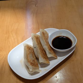 Hana Ramen - Fried pork dumplings with dipping sauce - Sushi Bars Near Me - Scarborough, Ontario Hana Ramen - Fried pork dumplings with dipping sauce - Sushi Bars Near Me - Scarborough, Ontario
