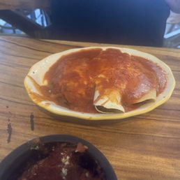Combo #12 burrito, enchilada and chile relleno.